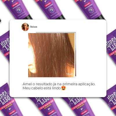 Hidraliso cabelos sem frizz e com brilho intenso