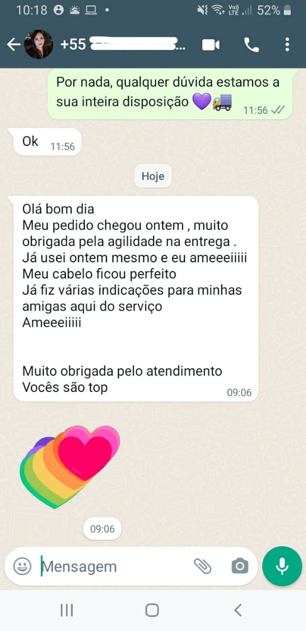 Hidraliso progressiva de chuveiro efeito imediato.