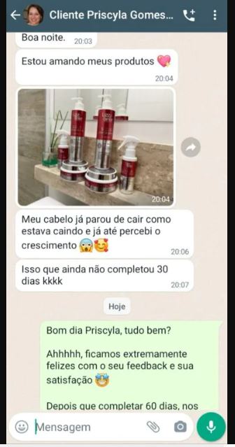 Kit S.O.S Crescimento Capilar promove fios mais grossos e fortes.