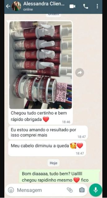 Kit S.O.S Crescimento Capilar para recuperar cabelos danificados.