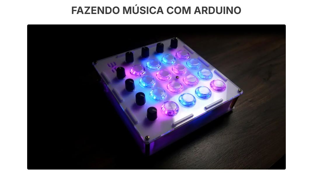 fazendo música com arduino