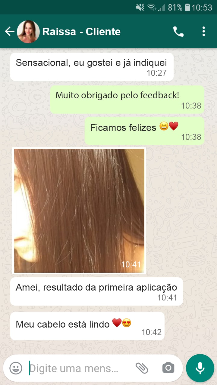 Hidraliso tratamento capilar com efeito progressiva.