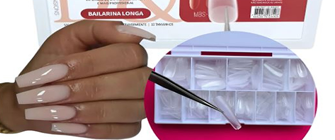 Unhas Postiças Soft Gel D&Z 500 Unidades