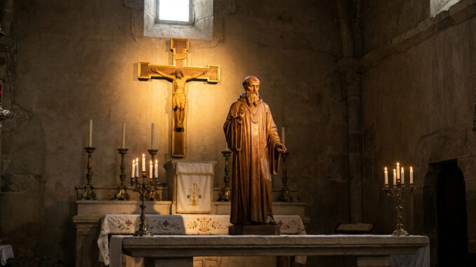 Oração de São Bento A Cruz Sagrada Seja Minha Luz – Significado, Poder Espiritual e Como Rezar!
